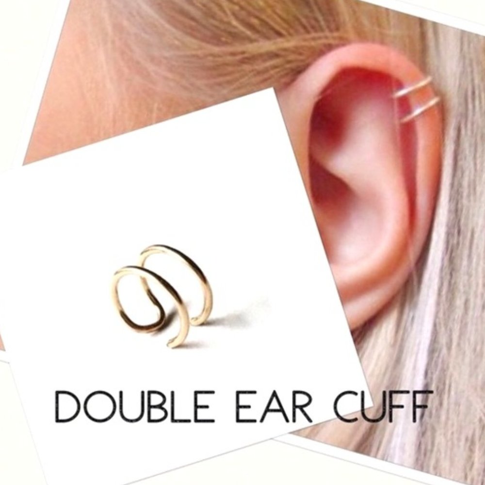 NWT Handcrafted Double Ear Cuff